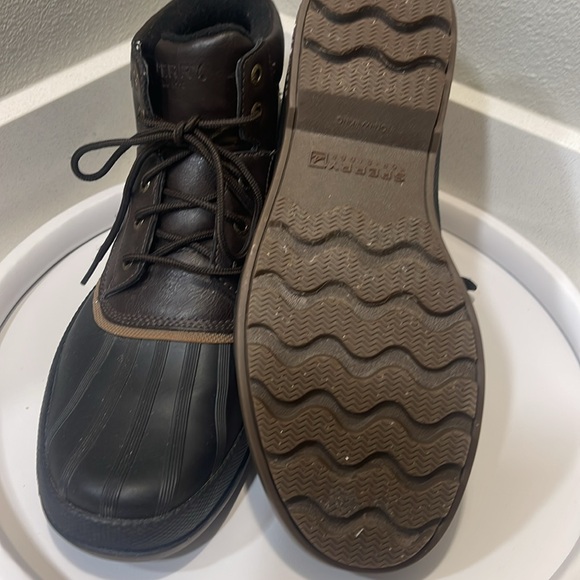 Sperry’s Men’s Black and Brown Duck Boots Size 10.5M Worn Once Retail $149 - Picture 5 of 5